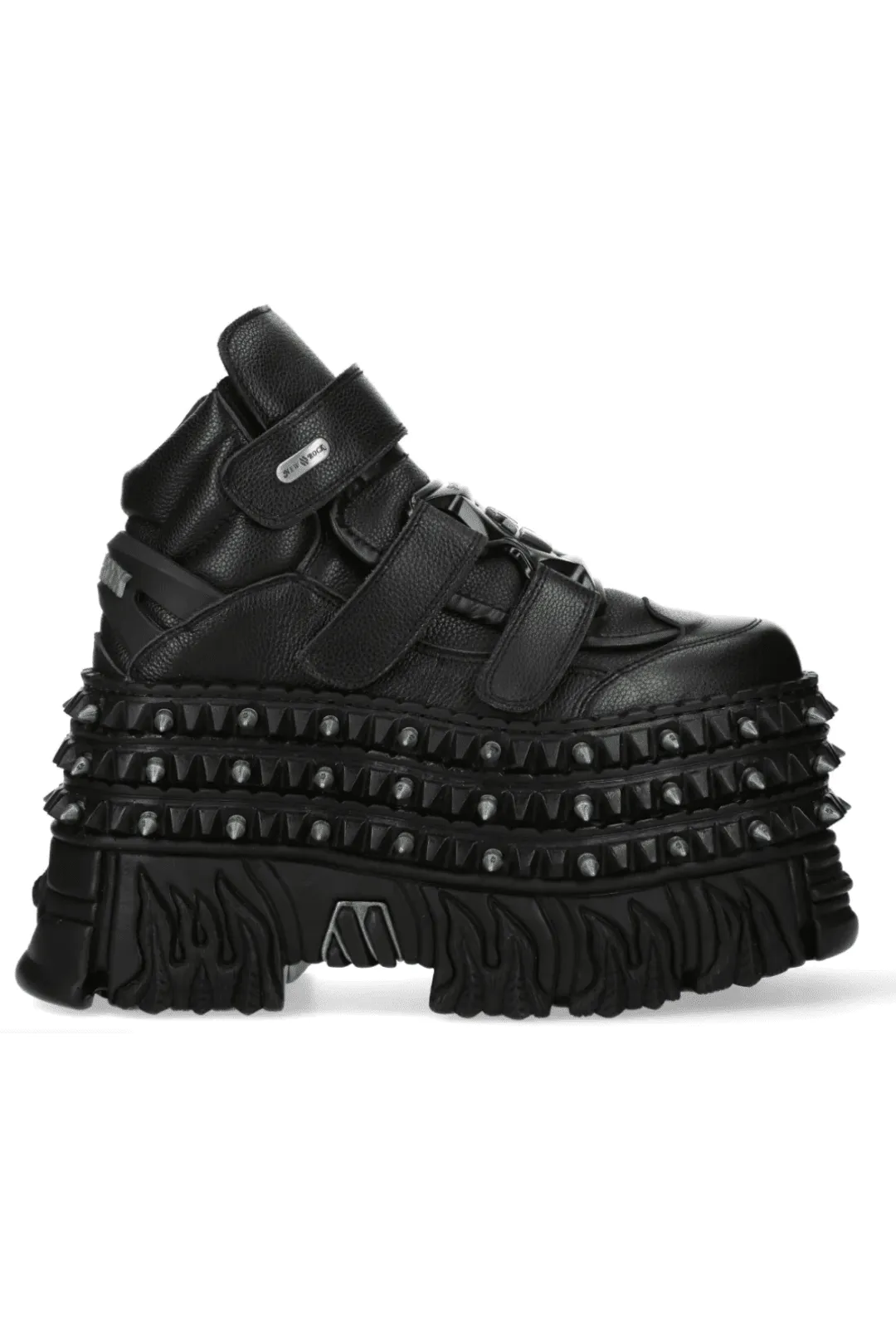 PRE-ORDER M-WALL285-C4 New Rock Black Platform Boots